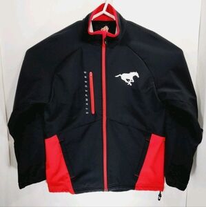 Reebok Calgary Stampeders Mens Sz Small Authentic Sideline Softshell Jacket CFL